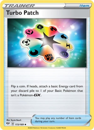 Pokemon TCG - SWSH03: Darkness Ablaze - Turbo Patch - 172/189 - Reverse Holofoil