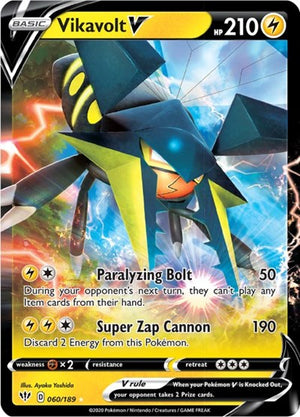 Pokemon TCG - SWSH03: Darkness Ablaze - Vikavolt V - 060/189 - Holofoil