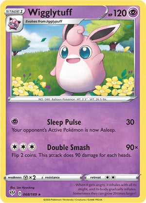 Pokemon TCG - SWSH03: Darkness Ablaze - Wigglytuff - 068/189