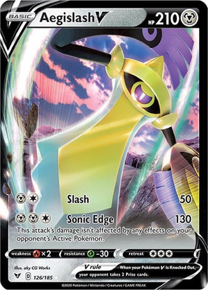 Pokemon TCG - SWSH04: Vivid Voltage - Aegislash V - 126/185 - Holofoil