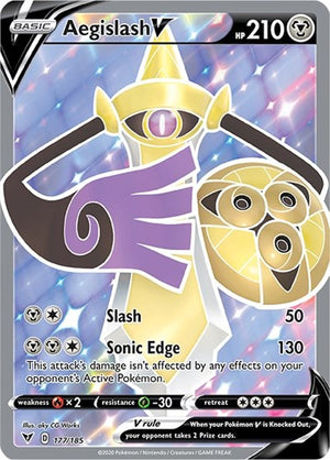 Pokemon TCG - SWSH04: Vivid Voltage - Aegislash V - 177/185 - Holofoil