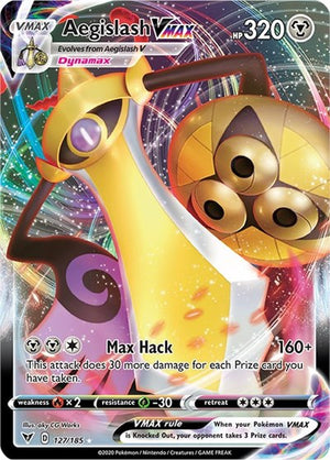 Pokemon TCG - SWSH04: Vivid Voltage - Aegislash VMAX - 127/185 - Holofoil