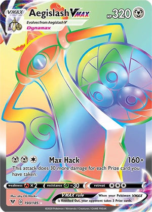 Pokemon TCG - SWSH04: Vivid Voltage - Aegislash VMAX - 190/185 - Holofoil