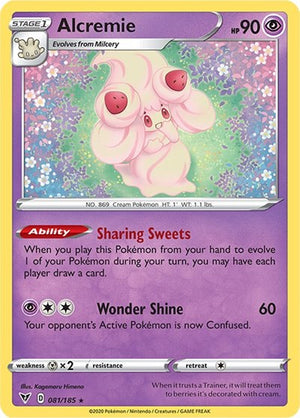Pokemon TCG - SWSH04: Vivid Voltage - Alcremie - 081/185 - Reverse Holofoil