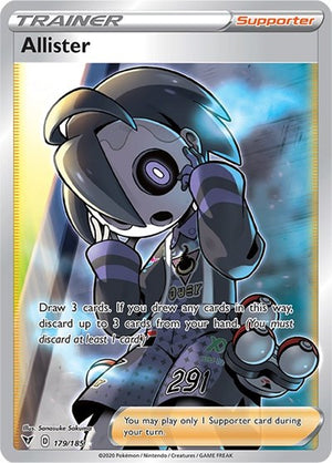 Pokemon TCG - SWSH04: Vivid Voltage - Allister - 179/185 - Holofoil