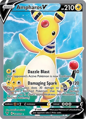 Pokemon TCG - SWSH04: Vivid Voltage - Ampharos V - 171/185 - Holofoil