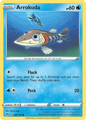 Pokemon TCG - SWSH04: Vivid Voltage - Arrokuda - 041/185