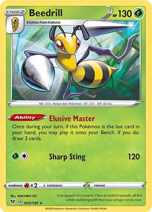 Pokemon TCG - SWSH04: Vivid Voltage - Beedrill - 003/185