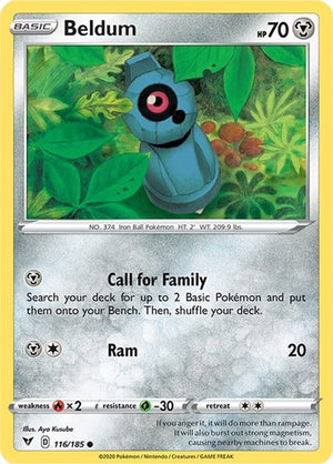 Pokemon TCG - SWSH04: Vivid Voltage - Beldum - 116/185