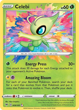 Pokemon TCG - SWSH04: Vivid Voltage - Celebi - 009/185 - Holofoil