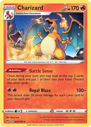 Pokemon TCG - SWSH04: Vivid Voltage - Charizard - 025/185