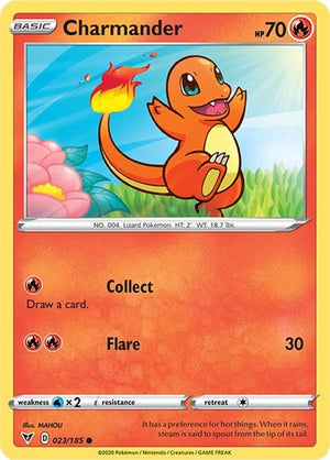 Pokemon TCG - SWSH04: Vivid Voltage - Charmander - 023/185 - Reverse Holofoil