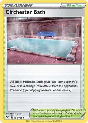 Pokemon TCG - SWSH04: Vivid Voltage - Circhester Bath - 150/185 - Reverse Holofoil