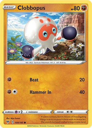 Pokemon TCG - SWSH04: Vivid Voltage - Clobbopus - 100/185
