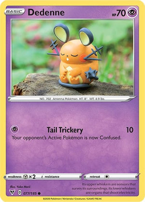 Pokemon TCG - SWSH04: Vivid Voltage - Dedenne - 077/185 - Reverse Holofoil