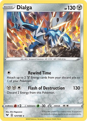 Pokemon TCG - SWSH04: Vivid Voltage - Dialga - 121/185 - Holofoil