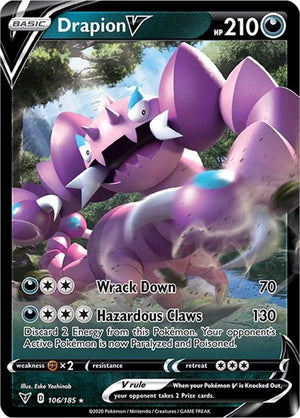 Pokemon TCG - SWSH04: Vivid Voltage - Drapion V - 106/185 - Holofoil