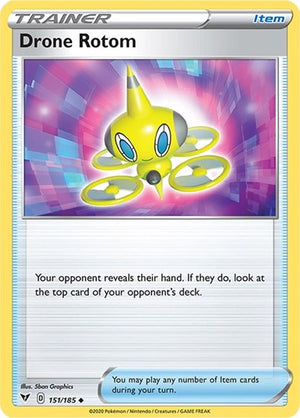 Pokemon TCG - SWSH04: Vivid Voltage - Drone Rotom - 151/185