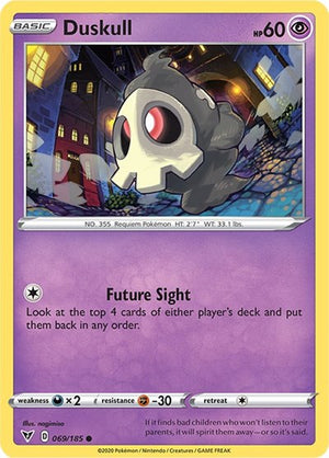 Pokemon TCG - SWSH04: Vivid Voltage - Duskull - 069/185 - Reverse Holofoil