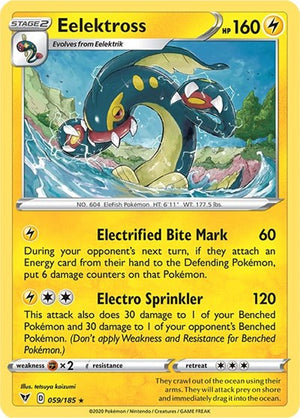 Pokemon TCG - SWSH04: Vivid Voltage - Eelektross - 059/185