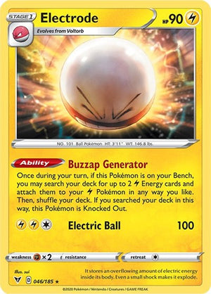 Pokemon TCG - SWSH04: Vivid Voltage - Electrode - 046/185 - Reverse Holofoil