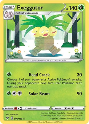 Pokemon TCG - SWSH04: Vivid Voltage - Exeggutor - 005/185