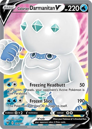 Pokemon TCG - SWSH04: Vivid Voltage - Galarian Darmanitan V - 169/185 - Holofoil