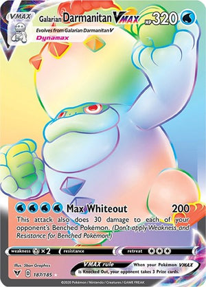 Pokemon TCG - SWSH04: Vivid Voltage - Galarian Darmanitan VMAX - 187/185 - Holofoil