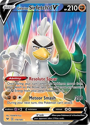 Pokemon TCG - SWSH04: Vivid Voltage - Galarian Sirfetch'd V - 174/185 - Holofoil