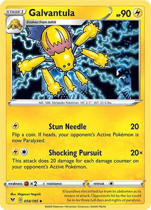 Pokemon TCG - SWSH04: Vivid Voltage - Galvantula - 056/185 - Reverse Holofoil