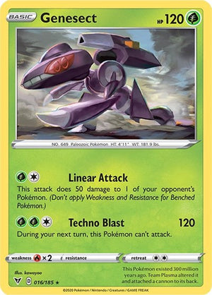 Pokemon TCG - SWSH04: Vivid Voltage - Genesect - 016/185 - Reverse Holofoil