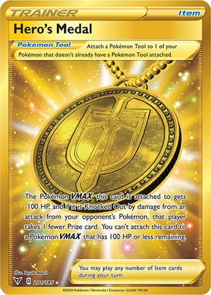 Pokemon TCG - SWSH04: Vivid Voltage - Hero's Medal - 201/185 - Holofoil