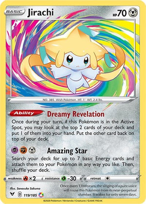 Pokemon TCG - SWSH04: Vivid Voltage - Jirachi - 119/185 - Holofoil