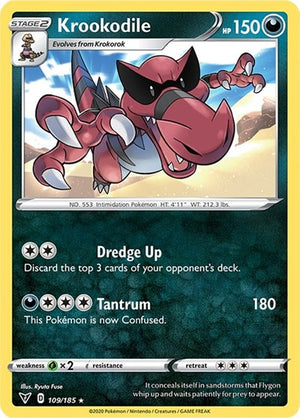 Pokemon TCG - SWSH04: Vivid Voltage - Krookodile - 109/185