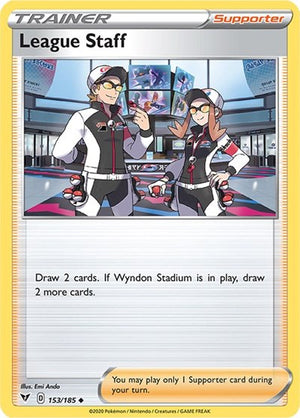 Pokemon TCG - SWSH04: Vivid Voltage - League Staff - 153/185 - Reverse Holofoil