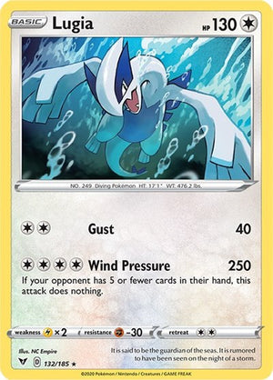 Pokemon TCG - SWSH04: Vivid Voltage - Lugia - 132/185 - Holofoil