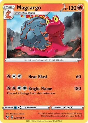 Pokemon TCG - SWSH04: Vivid Voltage - Magcargo - 028/185