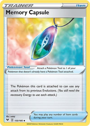 Pokemon TCG - SWSH04: Vivid Voltage - Memory Capsule - 155/185 - Reverse Holofoil