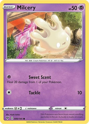 Pokemon TCG - SWSH04: Vivid Voltage - Milcery - 080/185 - Reverse Holofoil