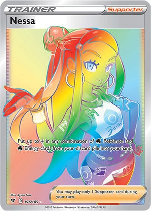 Pokemon TCG - SWSH04: Vivid Voltage - Nessa - 196/185 - Holofoil