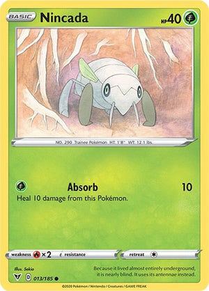 Pokemon TCG - SWSH04: Vivid Voltage - Nincada - 013/185