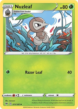 Pokemon TCG - SWSH04: Vivid Voltage - Nuzleaf - 011/185