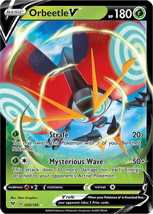 Pokemon TCG - SWSH04: Vivid Voltage - Orbeetle V - 020/185 - Holofoil