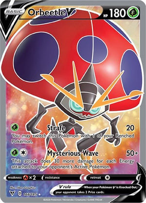 Pokemon TCG - SWSH04: Vivid Voltage - Orbeetle V - 166/185 - Holofoil