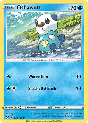Pokemon TCG - SWSH04: Vivid Voltage - Oshawott - 033/185