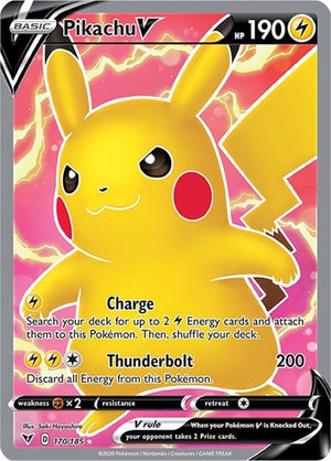 Pokemon TCG - SWSH04: Vivid Voltage - Pikachu V - 170/185 - Holofoil