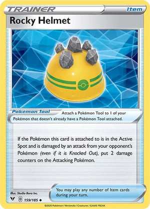 Pokemon TCG - SWSH04: Vivid Voltage - Rocky Helmet - 159/185
