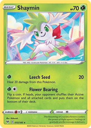 Pokemon TCG - SWSH04: Vivid Voltage - Shaymin - 015/185 - Holofoil