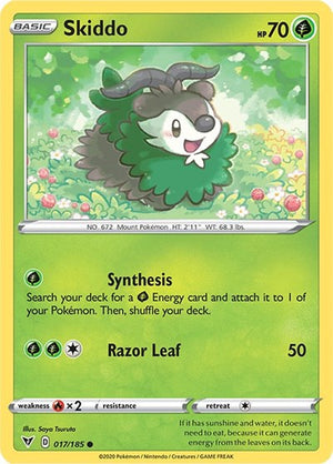 Pokemon TCG - SWSH04: Vivid Voltage - Skiddo - 017/185