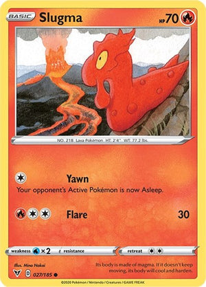 Pokemon TCG - SWSH04: Vivid Voltage - Slugma - 027/185